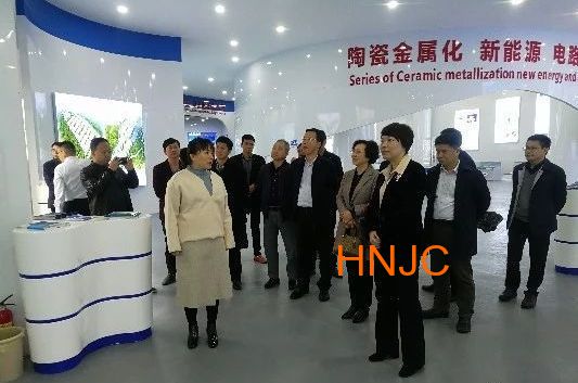 Zhang Xihui, member of the Standing Committee of Loudi Municipal Party Committee and executive deputy mayor, inspected the new advanced ceramic indust